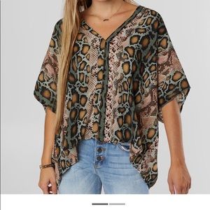 Animal print top